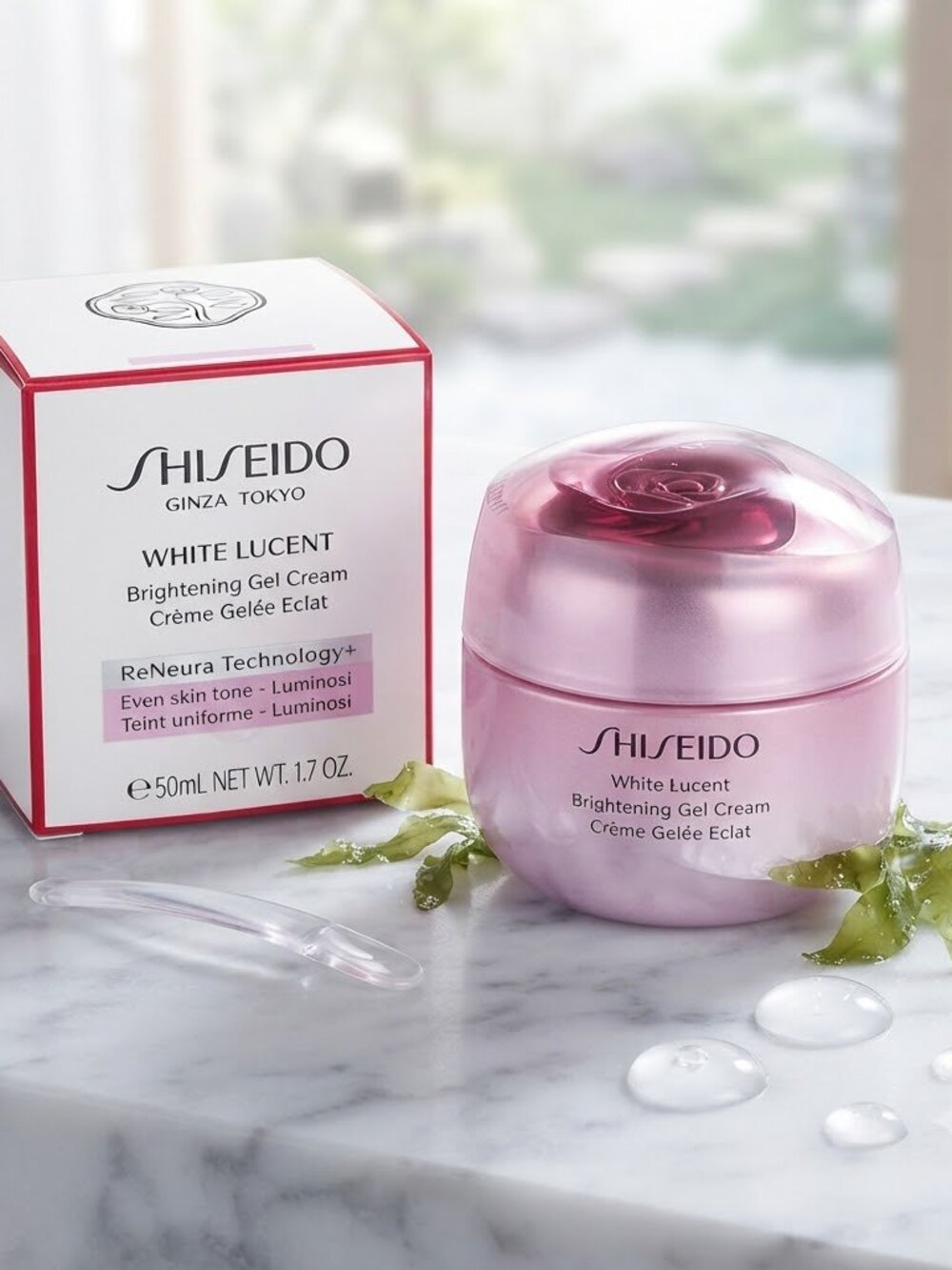 Shiseido White Lucent Brightening Gel Cream 1.7oz 50ml New Free Shipping